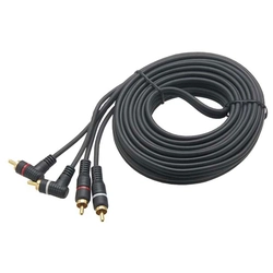 Cabo De Audio 2rca + 2rca 1,50 Metros Gold 90+180