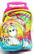 Mochila Escolar Infantil + Lancheira Unicórnio - Sestini