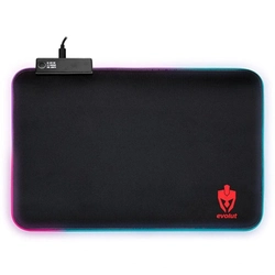 Mouse Pad Evolut Eg410 Medio RGB Preto - 350x250mm