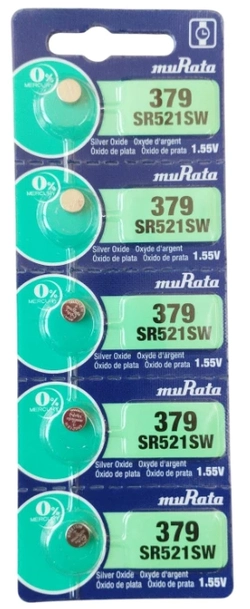 379 = 327 = 521 = 520 Murata - 1,55V cartela c/5un.