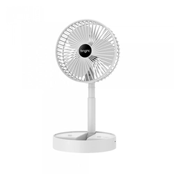 Ventilador Portatil Recarregavel C/ Ajuste de Altura Vn002 Branco Bright