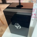 Caixa para descarpack 3 litros Preta - Logo alto relevo inicial ou desenho