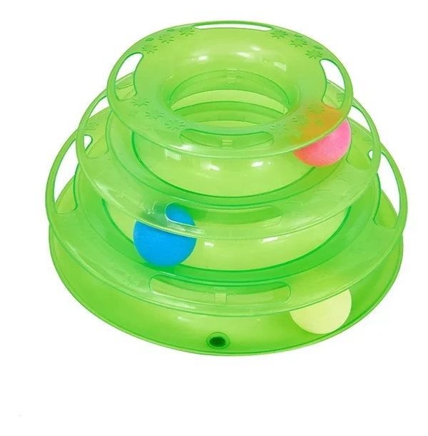 Torre Interativa Bolinha para Gatos - Verde
