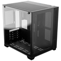 Gabinete Gamer Pcyes Forcefield Black Vulcan Frontal e Lateral em Vidro - Gffbvp
