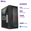 Computador B500 Core I5-12400 2.5ghz Memória 8gb Ddr4 Ssd 256gb Nvme Fonte 500w 80 Plus White Windows 11 Pro