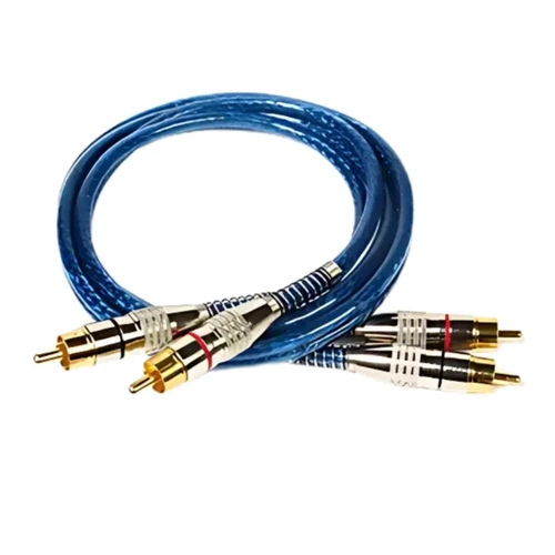 Cabo Rca Blindado 2x2 Nwt 1m - Azul