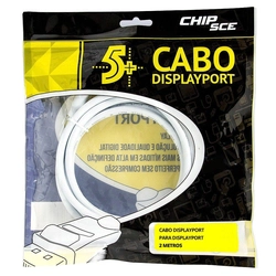 Cabo Displayport Macho 2 Metros Chip SCE - 018-7493