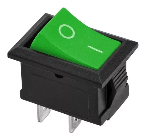 Chave Gangorra 2T. 6A KCD1-101 VERDE