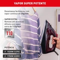 Ferro a Vapor Ultragliss Com Base Durilium Airglide 1520w Vinho 127v