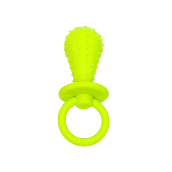 Brinquedo Mordedor Chupeta com Porta Petiscos para Cachorros Verde