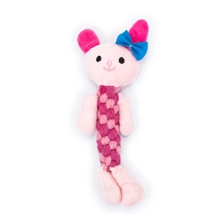 Porco de Pelúcia Rosa Pet para Cães e Gatos