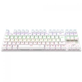 Teclado Mecanico Gamer T-Dagger Bora Branco Rainbow Switch Brown - T-TGK313W