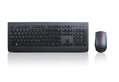 KIT Teclado e Mouse sem fio, Laser, 1600DPI, Lenovo, Profissional - 4X30H56832
