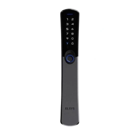 Fechadura Digital de Embutir Wi-fi Com Biometria Esf-de6100i Samba Prata/preto Elsys