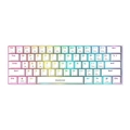 Teclado Gamer Mecânico  Gamdias Hermes E3 RGB USB 2.0 Switch Vermelho Layout ANSI Branco - (US/RED/WH)