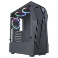 Gabinete Gamer K-Mex Reactor Infinite I Led RGB Preto - CG01KFRH0010B0X