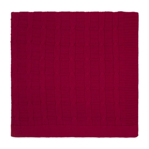 Manta Tricot Trançada Vermelha - Unissex