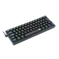 Teclado Mecânico Gamer Redragon Fizz RGB Black Switch Vermelho - K617-RGB-B