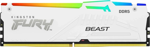 Memória Kingston Fury Beast 32GB RGB, 6000MHz, DDR5, CL36, WHITE - KF560C36BWEA-32