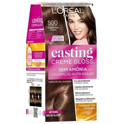 Coloração Casting Creme Gloss LOréal Paris 500 Castanho Claro