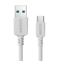 Cabo Usb a 3.0 Macho P/ Usb Tipo-c - Branco - 3 Metros Pcyes - Pucap3-3b