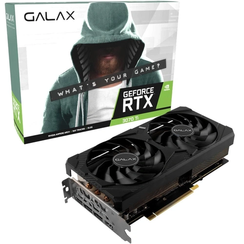 Placa de Vídeo Galax, GeForce RTX 3070 Ti 1-Click OC, 8GB, GDDR6, DLSS, LHR, Ray Tracing, 37ISM6MD4COC