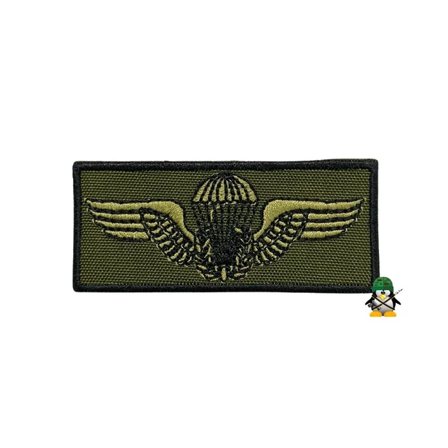 Distintivo de Peito Bordado de Baixa Visibilidade (Paraquedista)