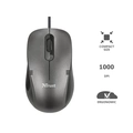 Mouse Trust Ivero Ótico Preto 1000DPI USB - 20404