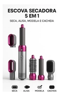 Escova Modeladora 5x1 Ideal Para O Dia A Dia!