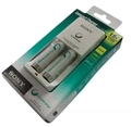 CARREGADOR C/2 PILHAS AA 1000MAH RECARREGAVEL SONY
