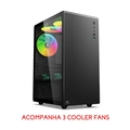 Gabinete Gamer, MT-G200BK, com Coolers, Preto, C3Tech
