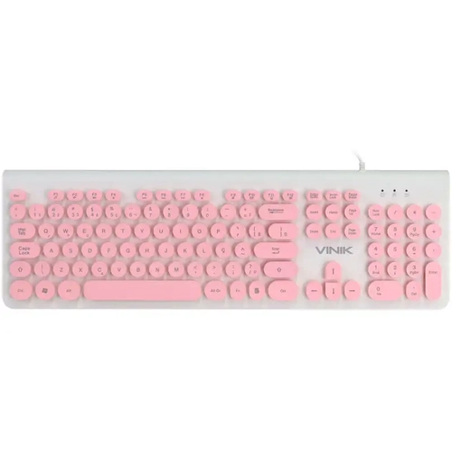 Teclado Gamer Vinik VX Gaming Armor GT500 com LED Multicor 1,8m de Cabo