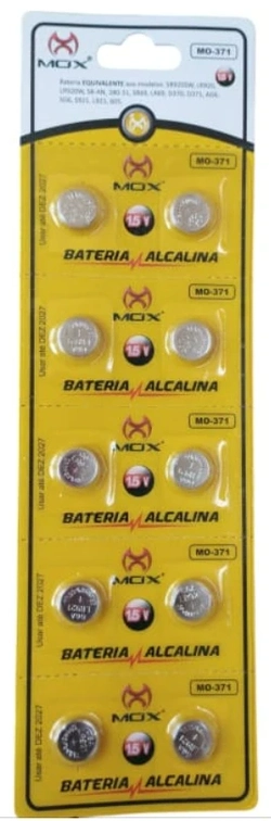 371 = 920 = 921 = 370 = G6 Mox - 1,55V cartela c/10un.