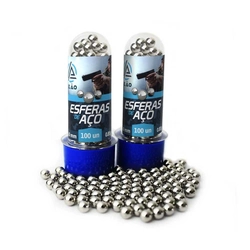Esfera Airgun Aço 6mm 100 BB´s (Leão)