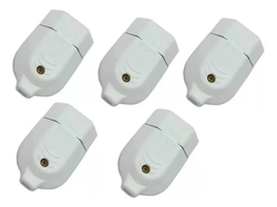 Kit 5 Plugues Fêmea 2p+t 10a 250v Branco - Avanci Brasil