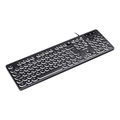 Teclado Usb Multimidia Slim Chocolate Teclas Redondas Led Branco 1.8m - Tc200