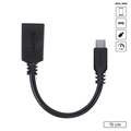 Adaptador Pcyes OTG Usb-C Tipo-C Para USB A 3.0 15 CM Preto - P3AMUP-1