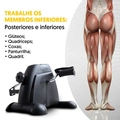 Mini Bike Ergométrica Fisioterapia Bicicleta Preta Slim