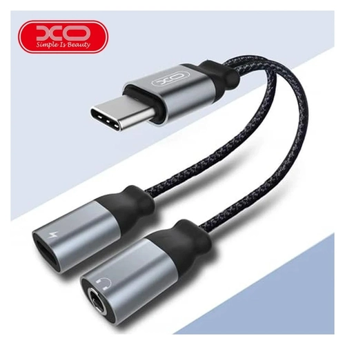 Adaptador de Áudio 2 em 1 de Usb Typo C P/ Entrada P2 3,5mm NB-R160b - XO
