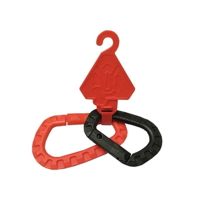 Mosquetão em Polímero Laranja e Preto