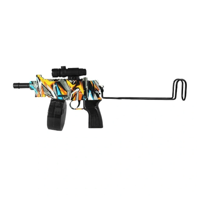 Rifle UZI Elétrico de Bolinhas de GEL Orbeez (Laranja)