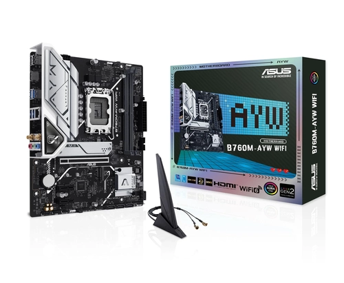 Placa Mãe LGA 1700 Asus B760M-AYW WIFI D4 - DDR4