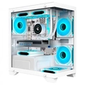 Gabinete Gamer K-Mex Aquario CG-W1F9 Poseidon ll  Branco - CGW1F9RH002CB0X