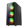 Gabinete Liketec Gamer Sigma, Full Tower, 3x Fans, Rainbow Frontal, Preto - LC-AT-SIGMA-2099