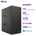 Computador B300 Core I3 13100f 3.4ghz Memória 8gb Ddr4 Ssd 512gb Nvme Gt 710 2gb Fonte 500w 80 Plus White Windows 11 Pr