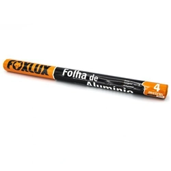 FOLHA DE ALUMINIO ROLO 45CM X 4M FOXLUX