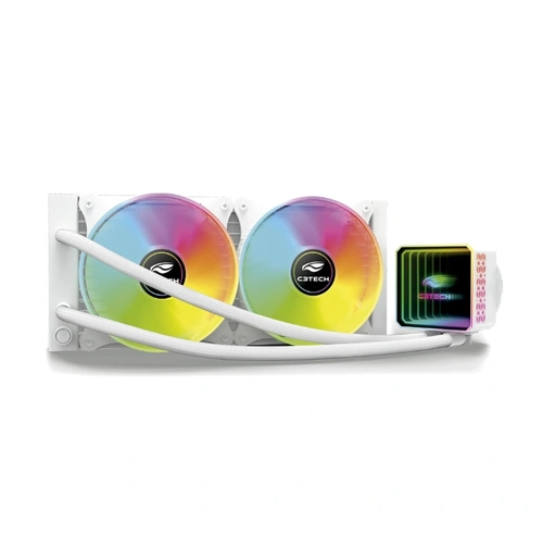 Water Cooler, FC-W240WHRGB, Branco, C3Tech Gaming