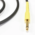 Cabo de Guitarra Shogun 0,75mm Conector Em Ouro P10/p10 90º 20ft 6,10 Metros Preto
