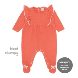 Macacão Manga Longa Recorte Tricot – Hamster