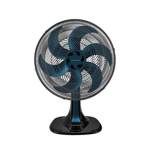 Ventilador Osc Mesa Turbo 6p 40cm Azul 220v Premium Ventisol